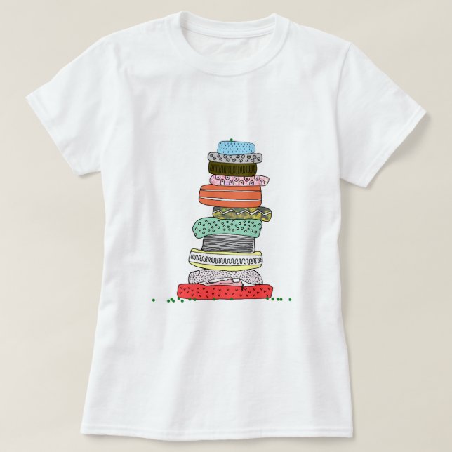 Die Prinzessin und die Erbse T-Shirt (Design vorne)