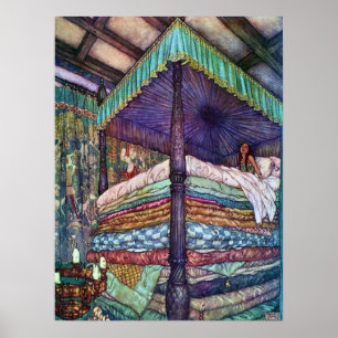 Die Prinzessin und die Pea Edmund Dulac Fine Art Poster