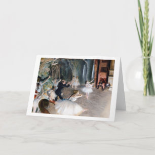 Die Probe auf der Bühne, Edgar Degas Karte