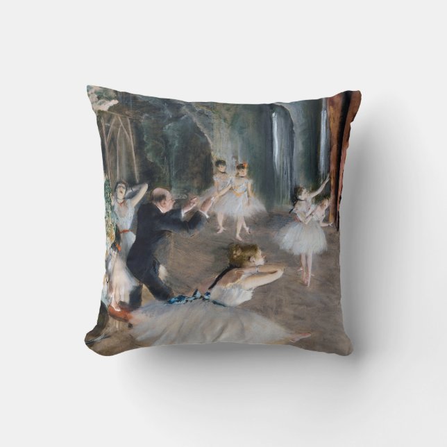 Die Probe auf der Bühne, Edgar Degas Kissen (Vorderseite)