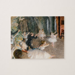 Die Probe auf der Bühne von Edgar Degas Puzzle