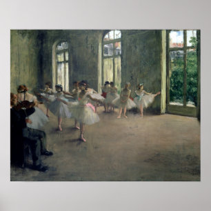 Die Probe, c.1873-1878 Edgar Degas Poster