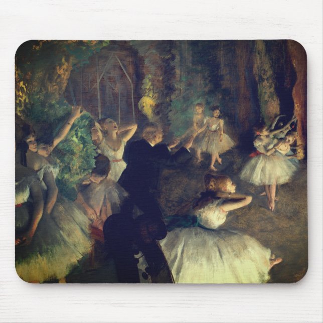 Die Probe des Balletts auf der Bühne von Degas: Mousepad (Vorne)