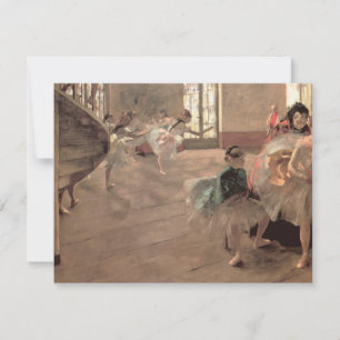 Die Probe von Edgar Degas, Vintage Ballett Kunst