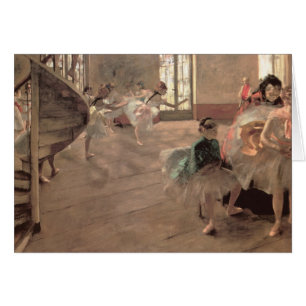 Die Probe von Edgar Degas, Vintage Ballett Kunst