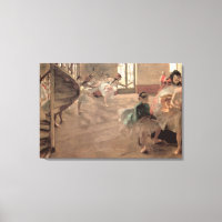 Die Probe von Edgar Degas, Vintage Ballettkunst