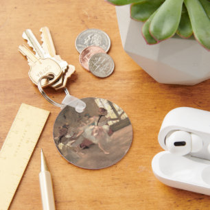 Die Probe von Edgar Degas, Vintage Ballettkunst Schlüsselanhänger