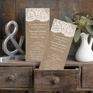 Die Programme der Sammlung Burlap & Lace Wedding