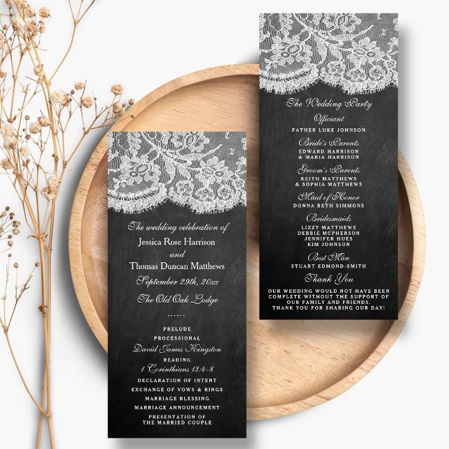 Die Programme zur Sammlung Chalkboard & Lace Weddi (Von Creator hochgeladen)