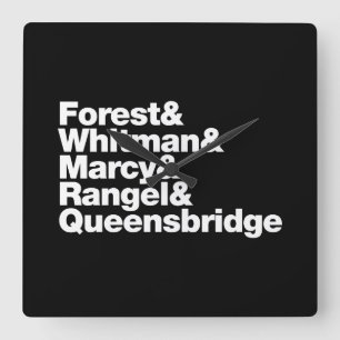 Die Projekte Quadratische Wanduhr