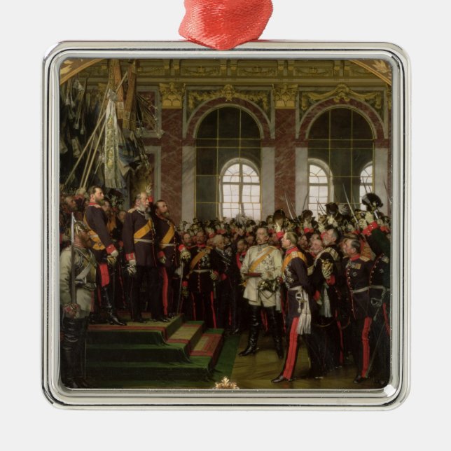 Die Proklamation von Wilhelm Silbernes Ornament (Vorne)