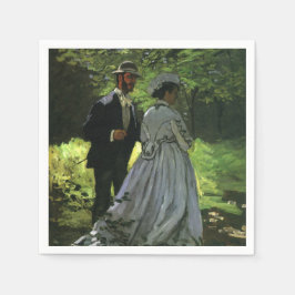 Die Promenade, auch die Trolle von Claude Monet Serviette