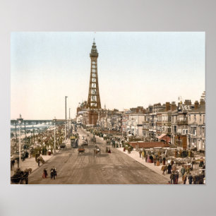 Die Promenade, Blackpool, England Poster
