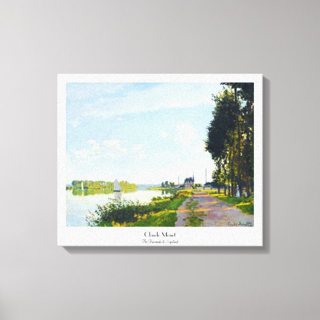 Die Promenade von Claude Monet Leinwanddruck (Vorderseite)