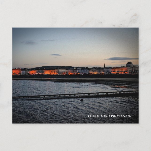 Die Promenade von Llandudno Postkarte (Vorderseite)