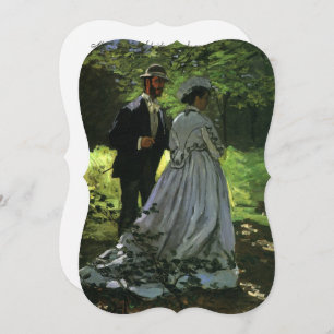 Die Promenaden (Die Stwalzen) von Monet Wedding Einladung