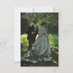 Die Promenaden (Die Stwalzen) von Monet Wedding RSVP Karte