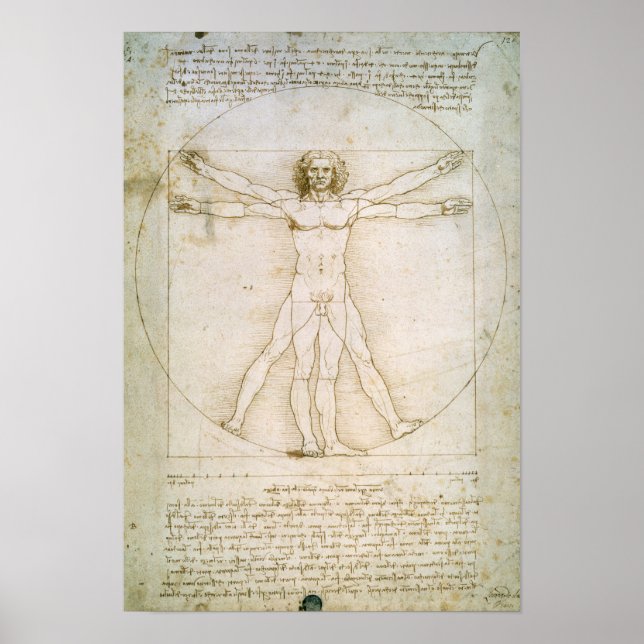 Die Proportionen der menschlichen Figur Poster (Vorne)