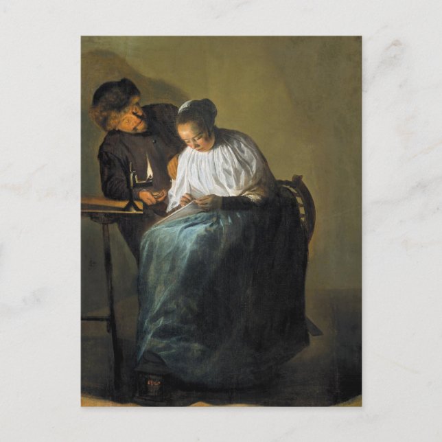 Die Proposition von Judith Leyster Postkarte (Vorderseite)
