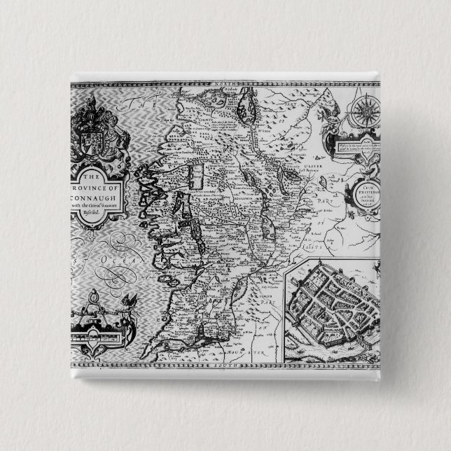 Die Provinz von Connaught mit der Stadt von Button (Vorderseite)