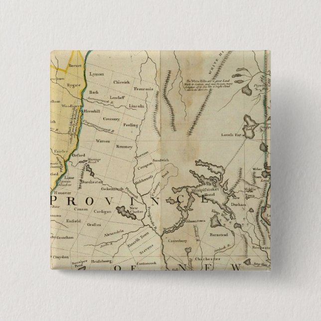 Die Provinzen von Massachusetts Bay Button (Vorderseite)