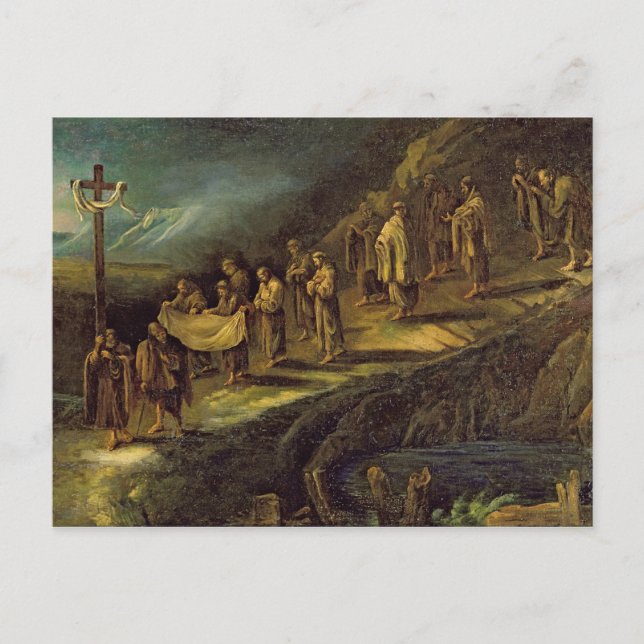 Die Prozession des Heiligen Leichts Postkarte (Vorderseite)