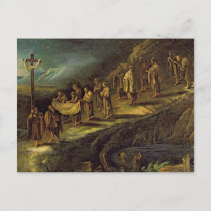 Die Prozession des Heiligen Leichts Postkarte