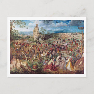 Die Prozession nach Calvary, Pieter Bruegel Postkarte