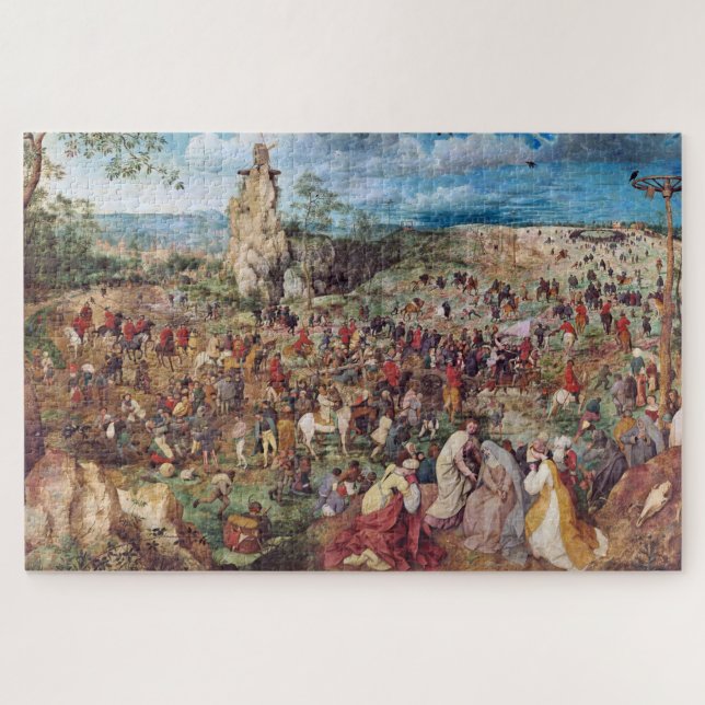 Die Prozession nach Calvary, Pieter Bruegel Puzzle (Horizontal)