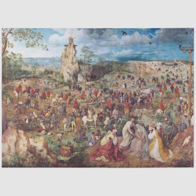 Die Prozession nach Calvary, Pieter Bruegel Seidenpapier (Vorderseite)