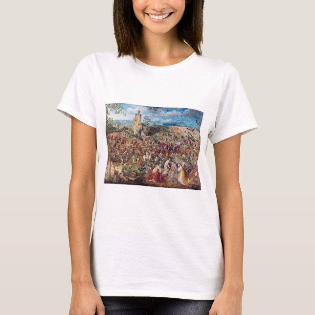 Die Prozession nach Calvary, Pieter Bruegel T-Shirt (Vorderseite)