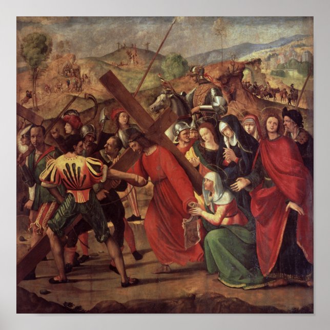 Die Prozession nach Kalvarien, c.1505 Poster (Vorne)