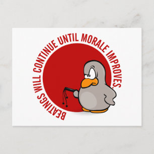 Die Prügel werden so lange fortgesetzt, bis sich d Postkarte