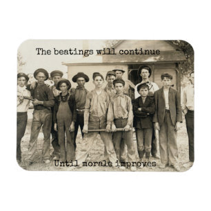 Die Prügel werden so lange weitergehen, bis sich  Magnet