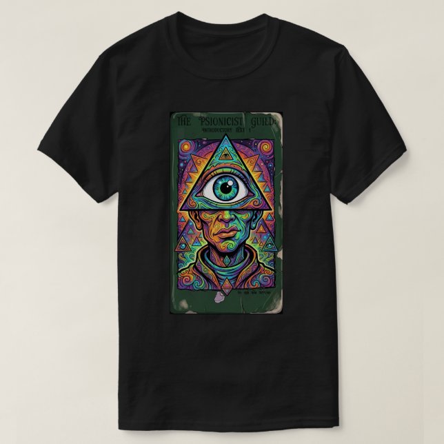 Die Psionicist-Gilde 1 Dunkel T-Shirt (Design vorne)