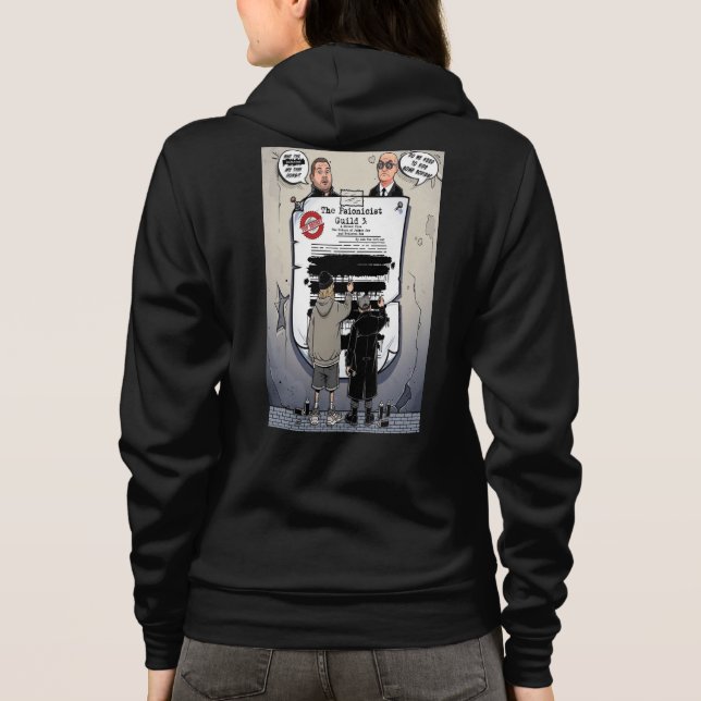 Die Psionicist-Gilde 3 Reißverschluss Hoodie (Rückseite)