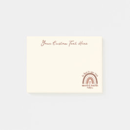 Die psychische Gesundheit von Boho Rainbow steht I Post-it Klebezettel