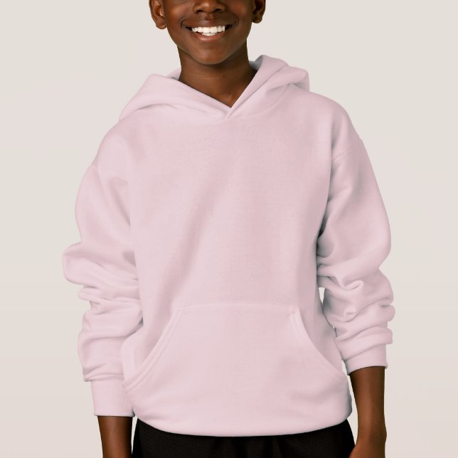Die Pullover-Hoodie der blassrosa Kids Hoodie (Vorderseite)