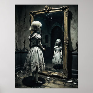 Die Puppe im Horror spiegelt die Atmosphäre Poster