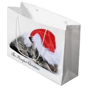 Die Purrfect Weihnachtsgeschenk-Tasche Große Geschenktüte