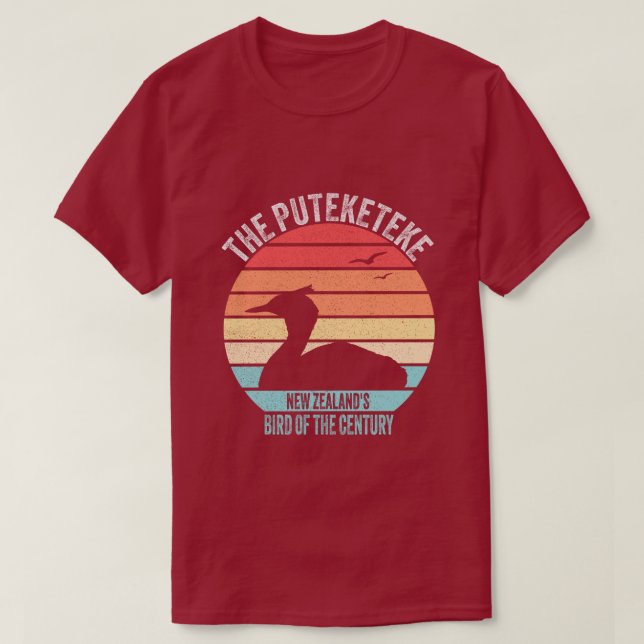 Die Puteketeke Neuseelands Vogel des Jahrhunderts T-Shirt (Design vorne)