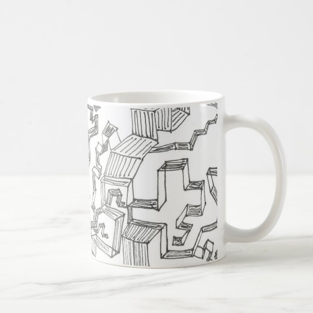 die Puzzlespiel-Tasse Kaffeetasse (Rechts)