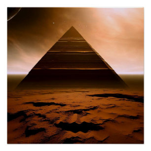 Die Pyramide des Roten Planeten Poster