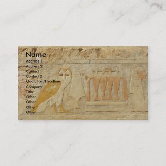 Die Pyramide von Djoser , EGYPT, OWL Hieroglyphics Visitenkarte