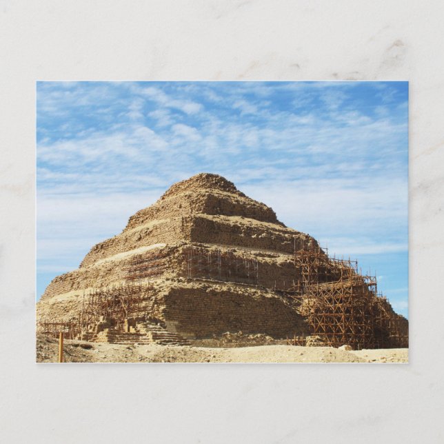 Die Pyramide von Djoser - Saqqara, Ägypten Postkarte (Vorderseite)