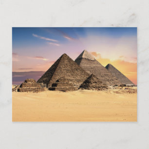 Die Pyramiden Ägypten Brautparty Game Postcard Postkarte