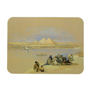 Die Pyramiden in Giseh, nahe Kairo (w/c) Magnet