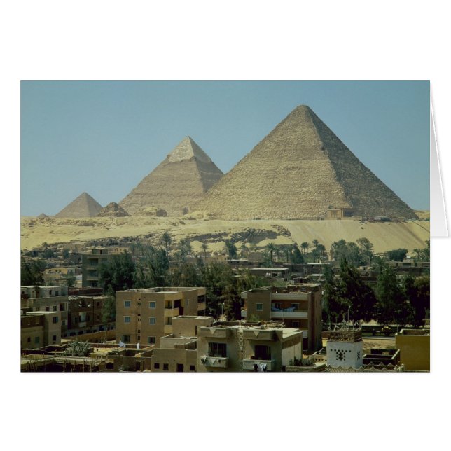 Die Pyramiden von Giseh, c.2589-30 BC, altes (Vorderseite (Horizontal))