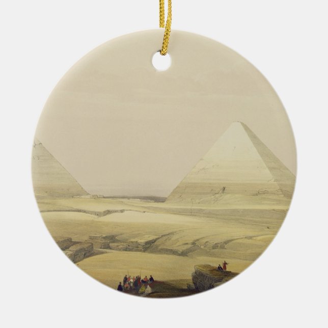 Die Pyramiden von Giseh, "von Ägypten und von Keramik Ornament (Vorne)