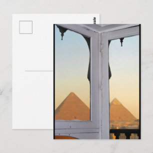 Die Pyramiden von Giza vom Hotel Pyramisa Postkarte